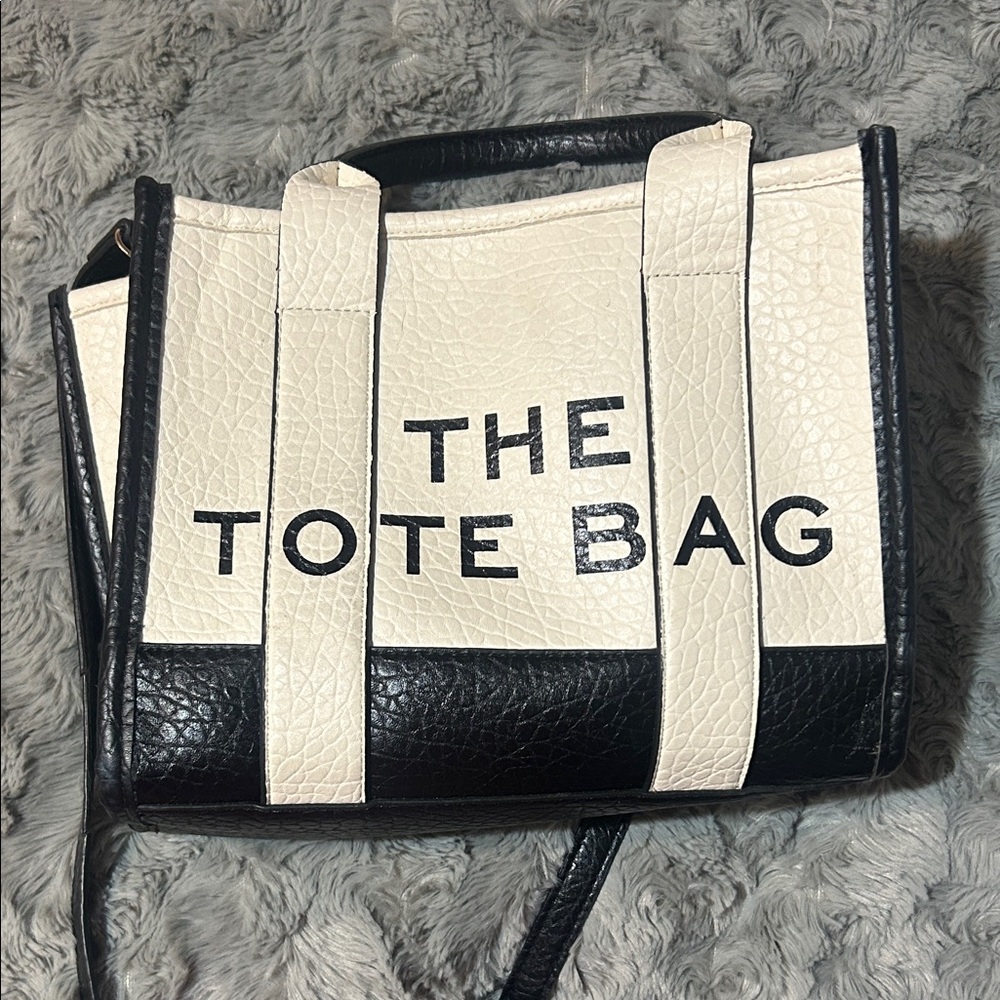 Chic Black and White Tote Bag